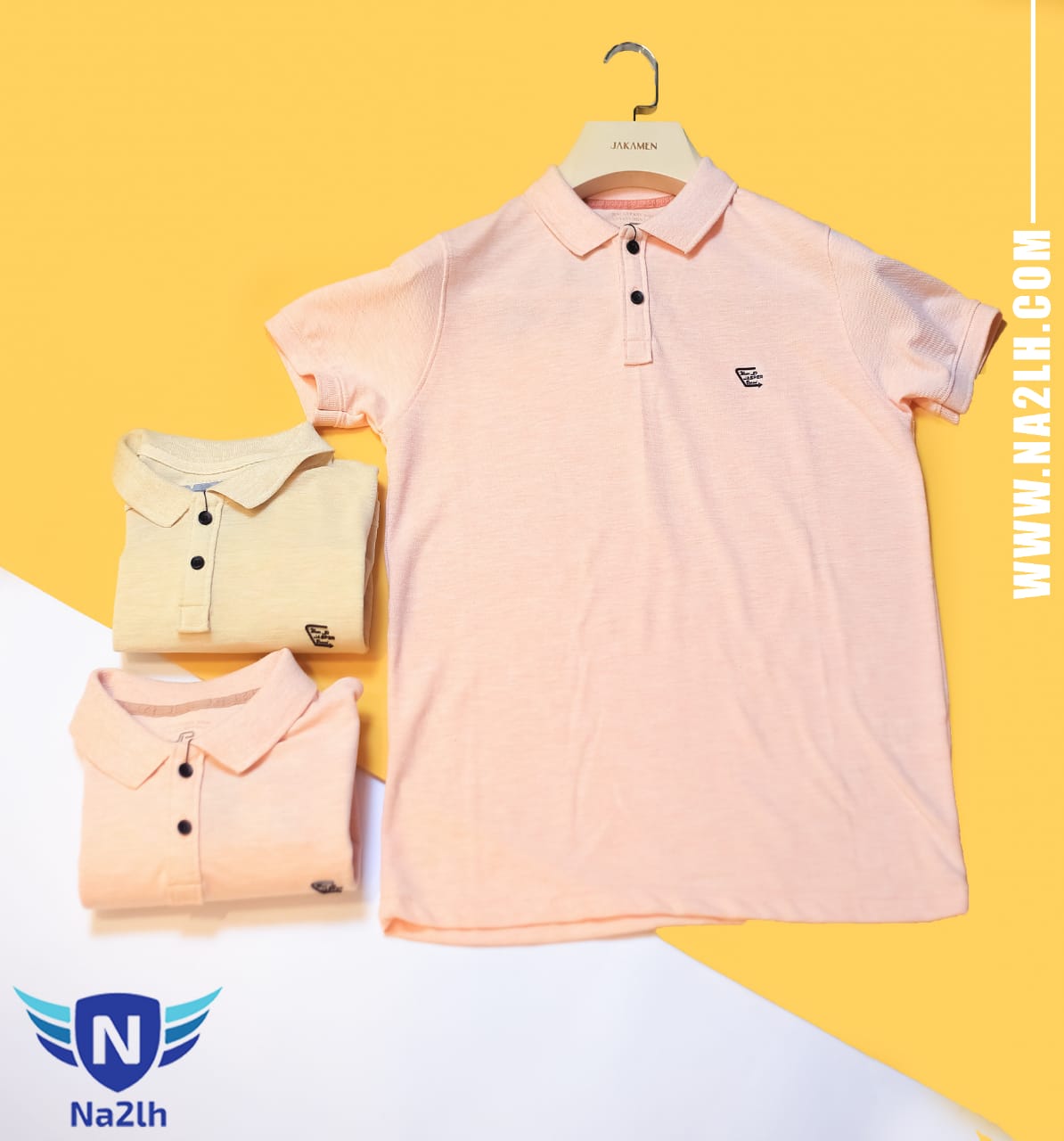 تيشيرت بولو رجالي باكمام قصيرة